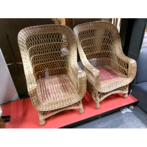 304 - 2 Wicker chairs