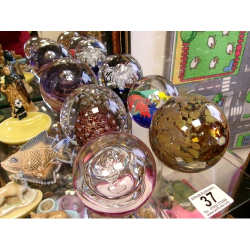37 - Qty Paperweights