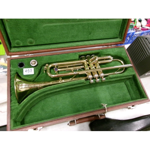 460 - Cased trumpet