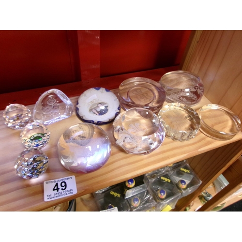 49 - Qty Paperweights