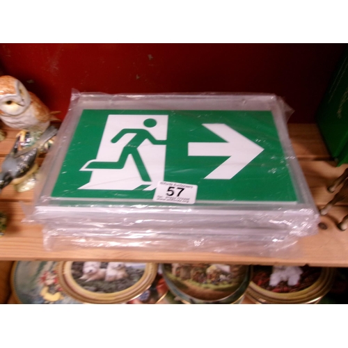 57 - Fire Exit Signs