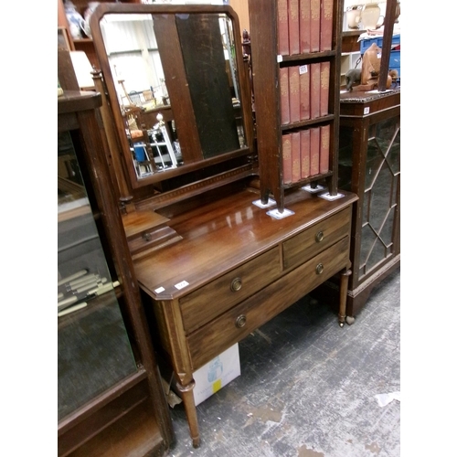 161 - Dressing table & mirror.