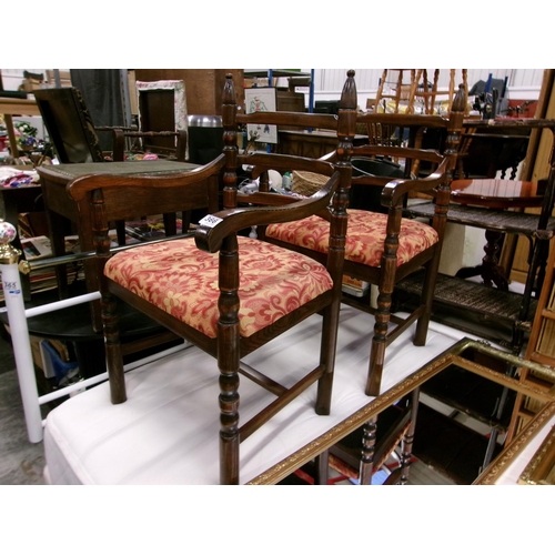 185 - 2 Carver chairs.