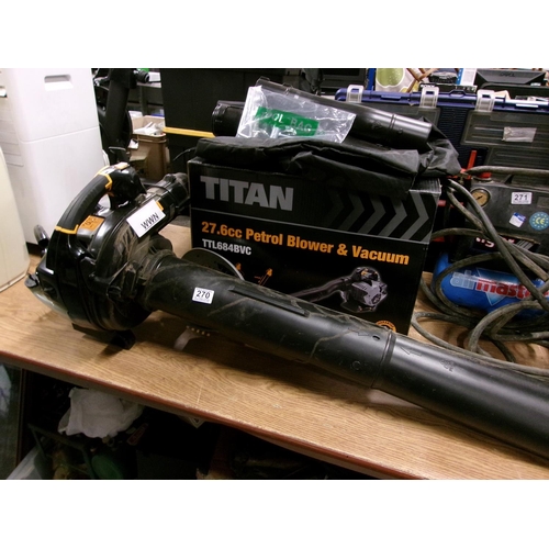 270 - Titan Petrol Garden Blower & Vac