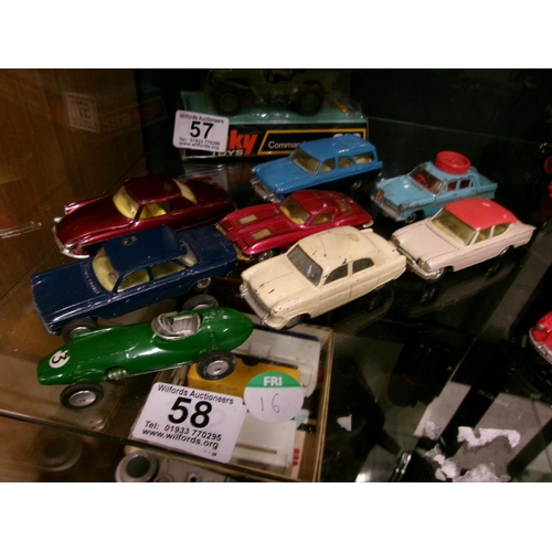 58 - 8 Corgi cars.