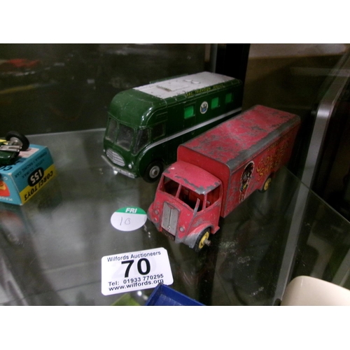 70 - Dinky robinsons & BBC TV van.