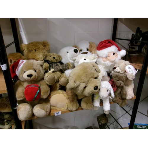 85 - SHelf teddies.