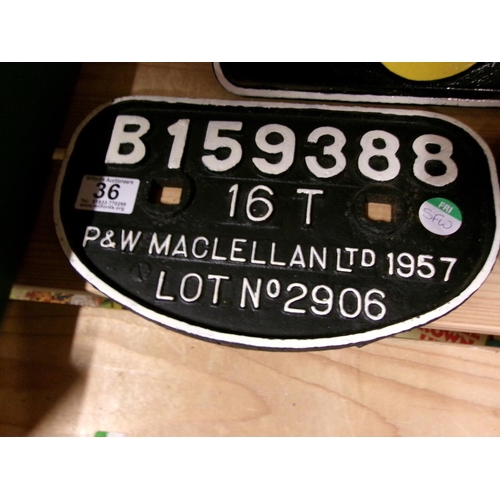 36 - Bridge plate