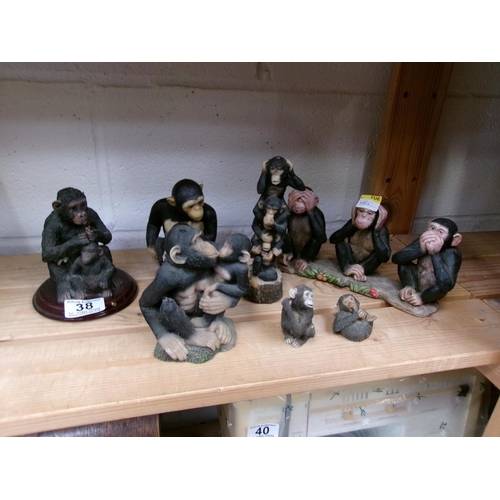 38 - Collection of monkeys