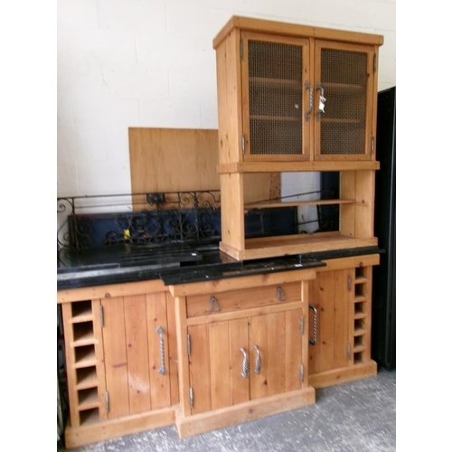 10 - Large granite top dresser