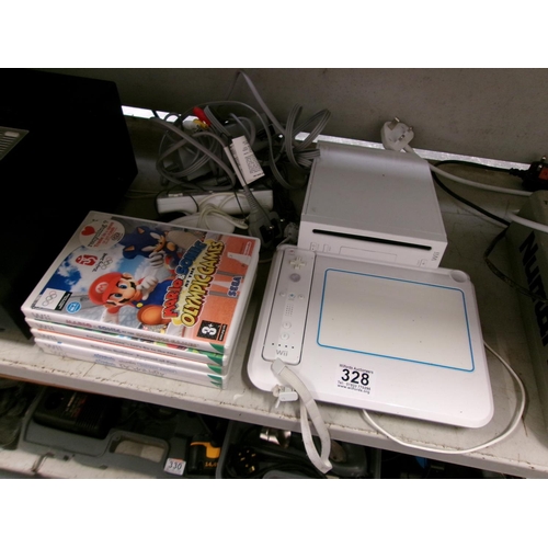 328 - Nintendo Wii, games etc