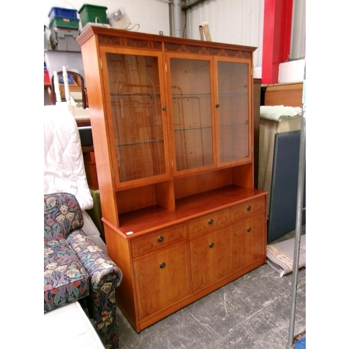 263 - Yew wood display unit