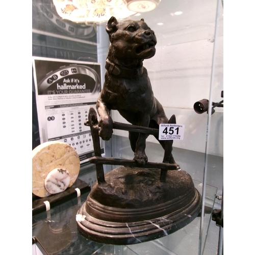 451 - C Valton dog Sculpture