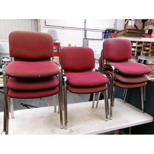 174 - 8 Stacking reception chairs