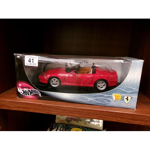 41 - Hotwheels Ferrari 550...