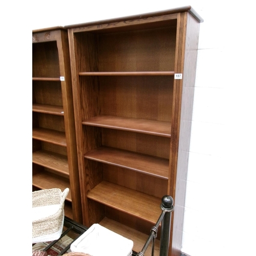 187 - Oak bookcase