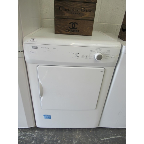 6 - Beko sensor tumble dryer..