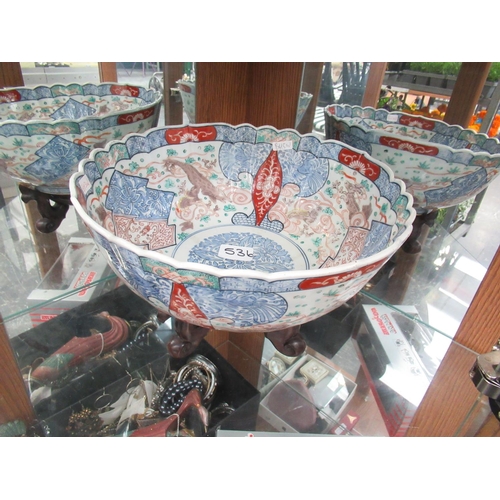 536 - Oriental Bowl On Stand