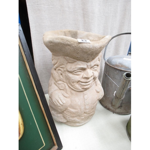 23 - NEW Toby Jug Planter.