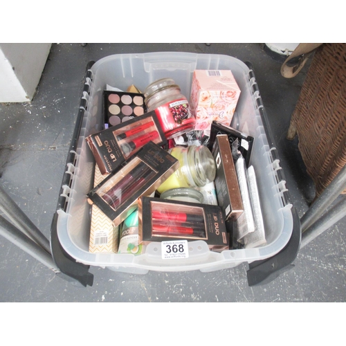 368 - Box assorted cosmetics