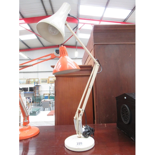 229 - Cream Anglepoise Lamp