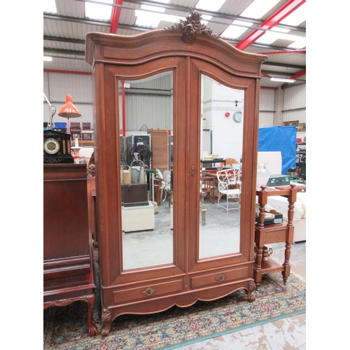 231 - Mirrored Armoire