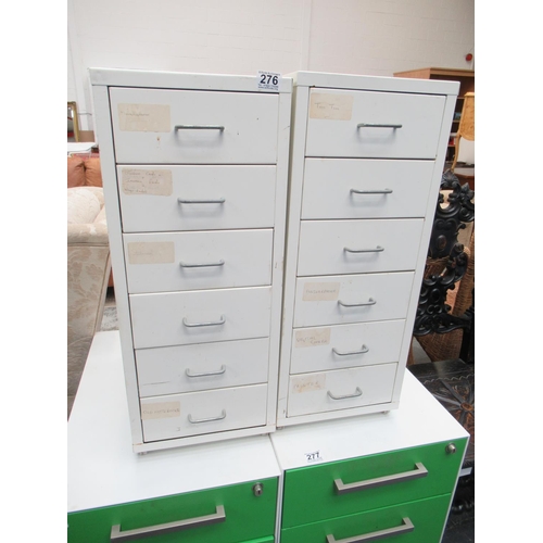 276 - Pr 6 Drawer File Cabs