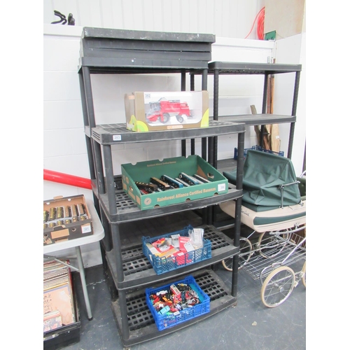 283 - 3 Black Storage Racks