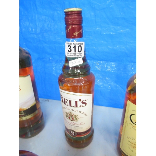 310 - Bottle bells whisky (NO POSTAGE AVAILABLE).