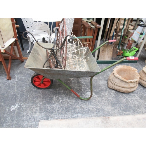 32 - Galvanised Wheelbarrow