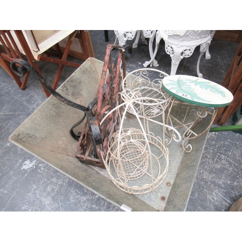 33 - Metal Plant Stands Bird Cage Etc