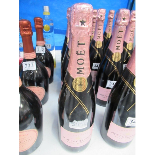 336 - Bottle Moet & Chandon rose champagne (NO POSTAGE AVAILABLE).