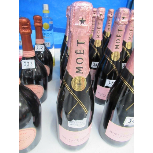 337 - Bottle Moet & Chandon rose champagne (NO POSTAGE AVAILABLE).