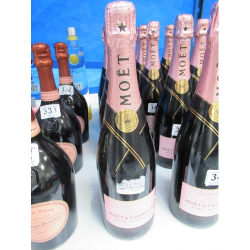 338 - Bottle Moet & Chandon rose champagne (NO POSTAGE AVAILABLE).