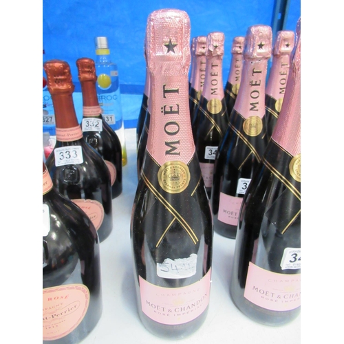 339 - Bottle Moet & Chandon rose champagne (NO POSTAGE AVAILABLE).