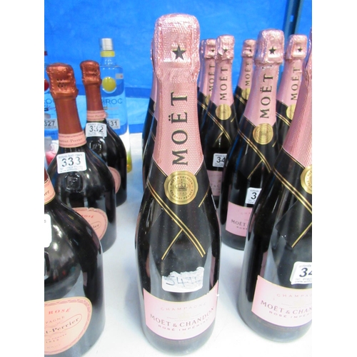 340 - Bottle Moet & Chandon rose champagne (NO POSTAGE AVAILABLE).