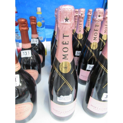 347 - Bottle Moet & Chandon rose champagne (NO POSTAGE AVAILABLE).