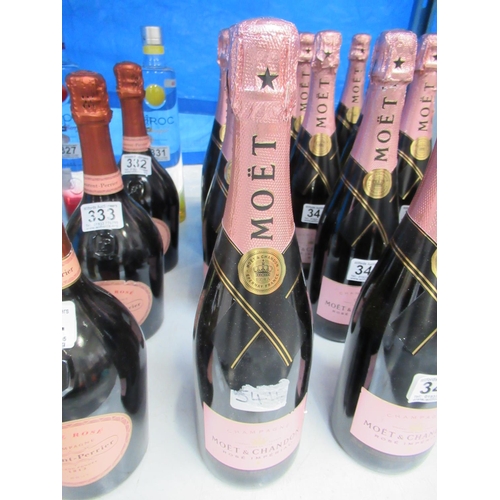 348 - Bottle Moet & Chandon rose champagne (NO POSTAGE AVAILABLE).