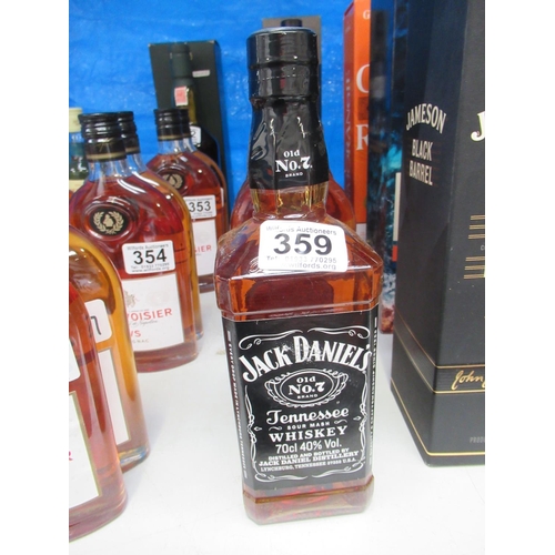 359 - Bottle jack daniels (NO POSTAGE AVAILABLE).