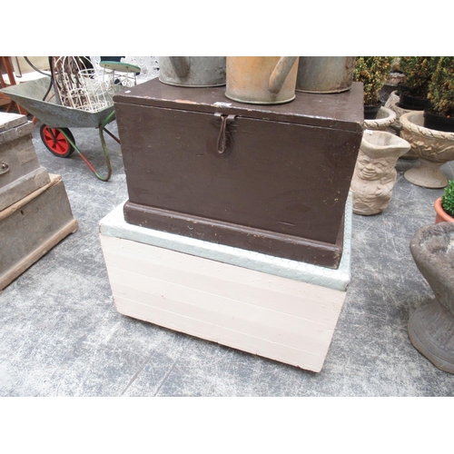 38 - Wooden Tool Trunk & 1 Other