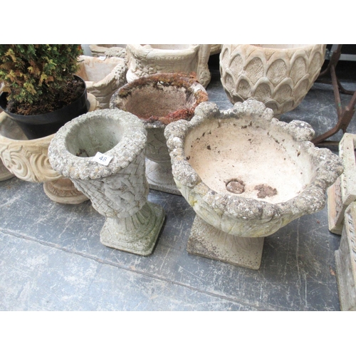 48 - 3 Concrete Planters