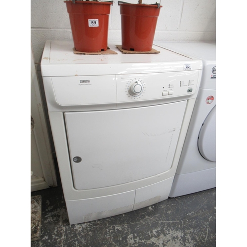 60 - Zanussi 7kg condenser tumble dryer.