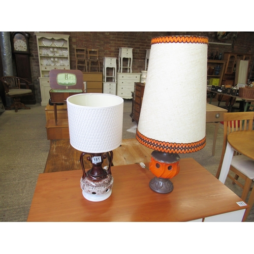 181 - 2 Vintage Lamps