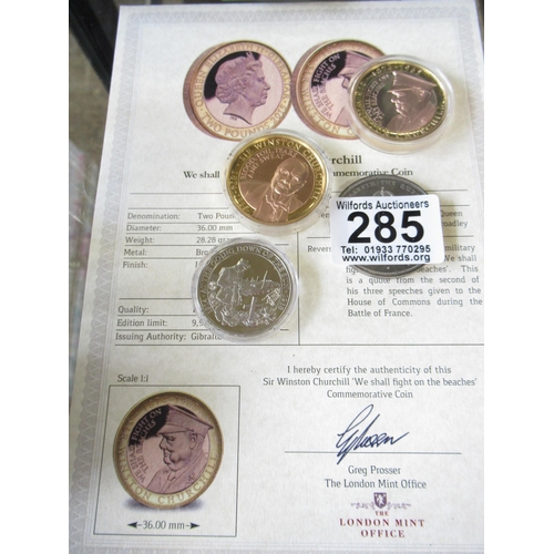 285 - Assorted Commemorative Coins