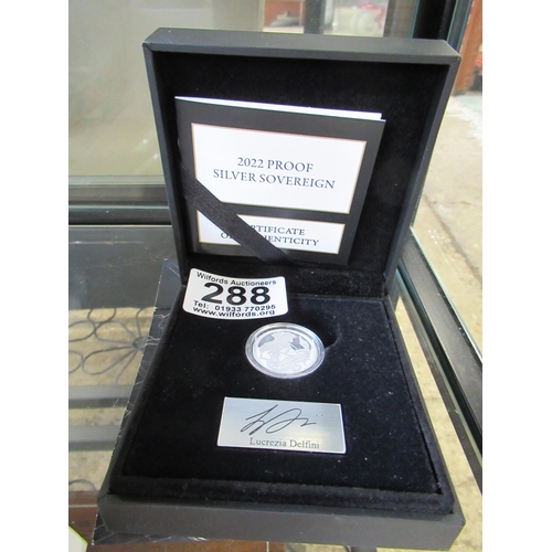 288 - 2022 Silver Proof Sovereign