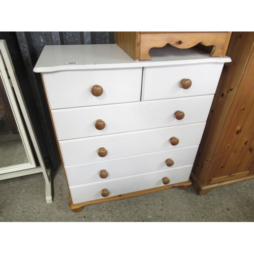 303 - 2/4 Painted Pine Chest