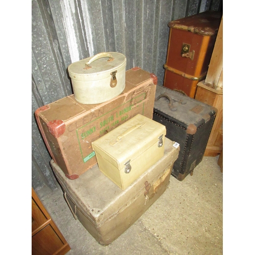 346 - Vintage Trunks, Boxes Etc