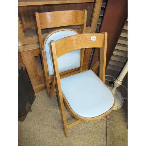 348 - Pr Folding Chairs