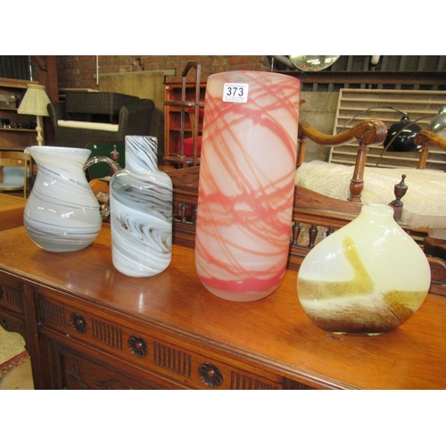 373 - 4 Decorative Vases