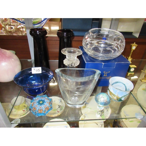 385 - Assorted Decorative Glass